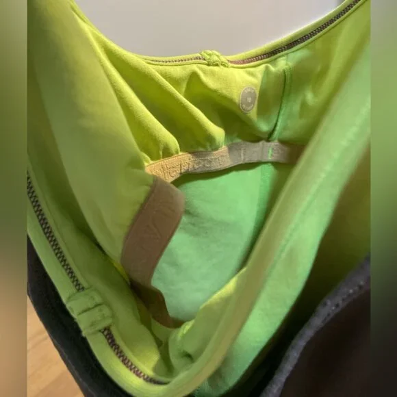 Ivivva Athletica by Lululemon Double Dutch Neon Tank Top Built-in Sports Bra 10 - Picture 5 of 5